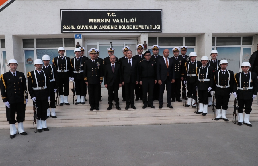 Emniyet Genel Müdürü Aktaş’tan Mersin Sahil Güvenlik Akdeniz Bölge Komutanlığını Ziyaret Etti