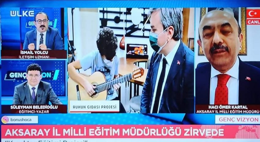 Hacı Ömer Kartal Ülke TV Ekranlarında eğitim projelerini Anlattı