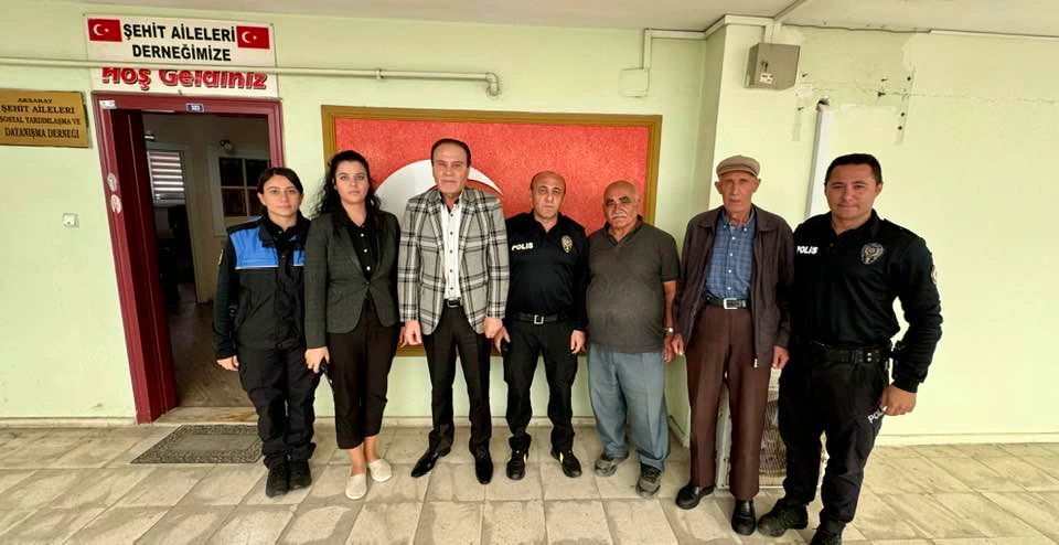 Aksaray İl Emniyet Müdürü Bekir Demir, Şehit Aileleri Derneğini Ziyaret Etti