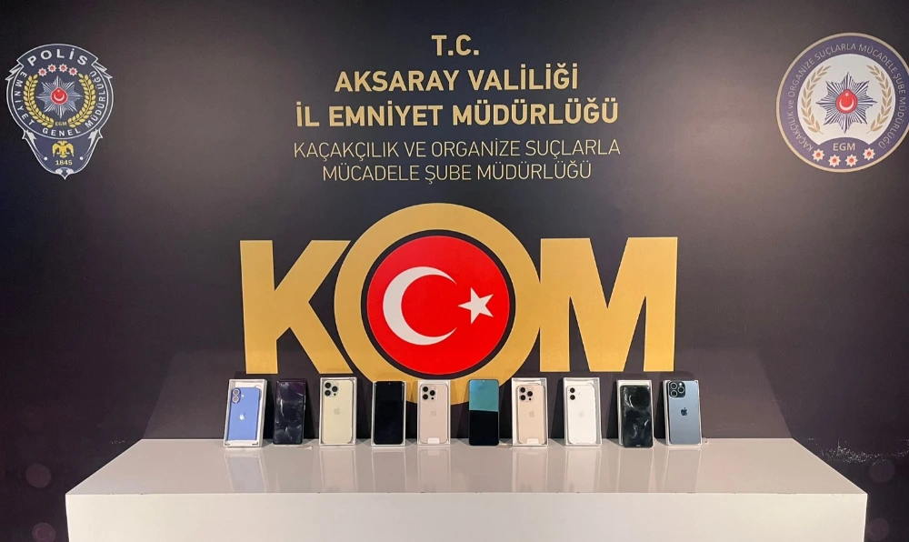 Aksaray’da Gümrük Kaçağı Telefon Operasyonu: 10 Kaçak Cihaz Ele Geçirildi