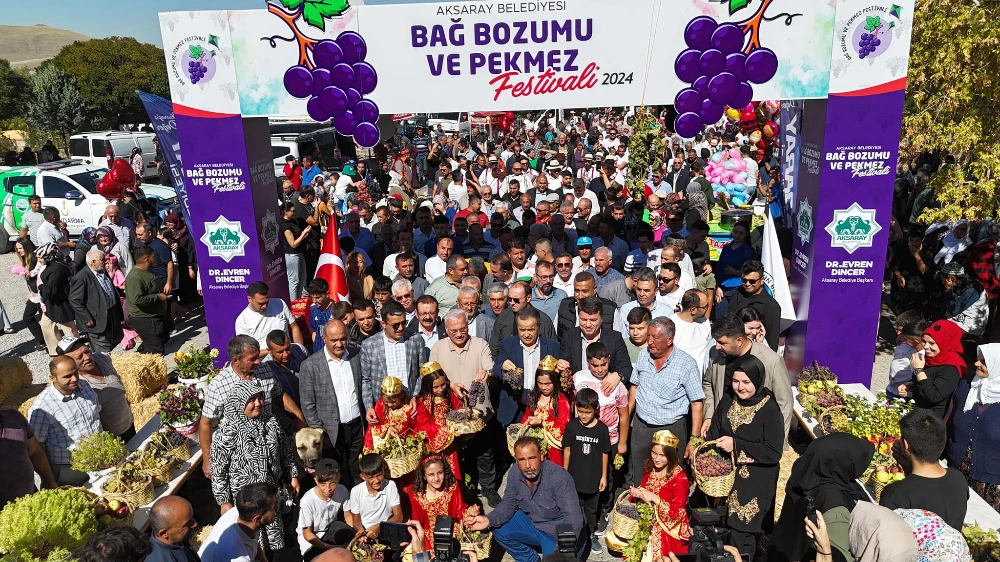 Aksaray Belediyesi’nin Düzenlediği 3. Bağ Bozumu ve Pekmez Festivali Yoğun Katılımla Gerçekleşti