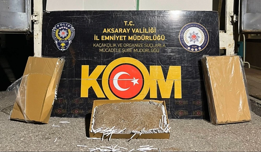 Aksaray’da Kaçakçılıkla Mücadelede Büyük Operasyon: 380 Bin Doldurulmuş Makaron Ele Geçirildi