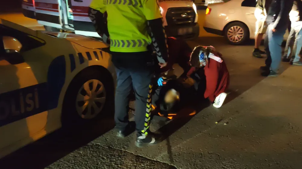 Aksaray’da otomobil ile motosiklet çarpıştı 2 yaralı 