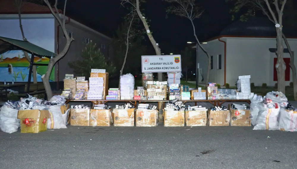 Aksaray’da Kaçak Ürün Operasyonu: 2,2 Milyon TL Değerinde Malzeme Ele Geçirildi