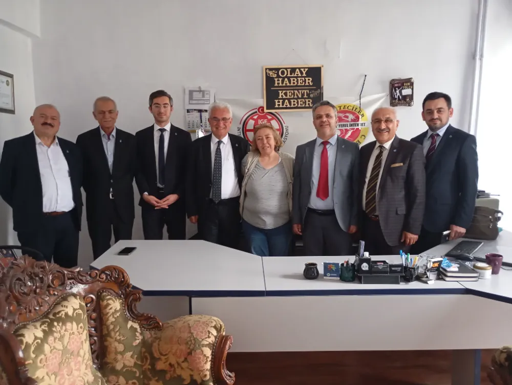 DEVA Partisi Heyetinden Aksaray yerel internet  gazeteciler cemiyet Ziyareti 