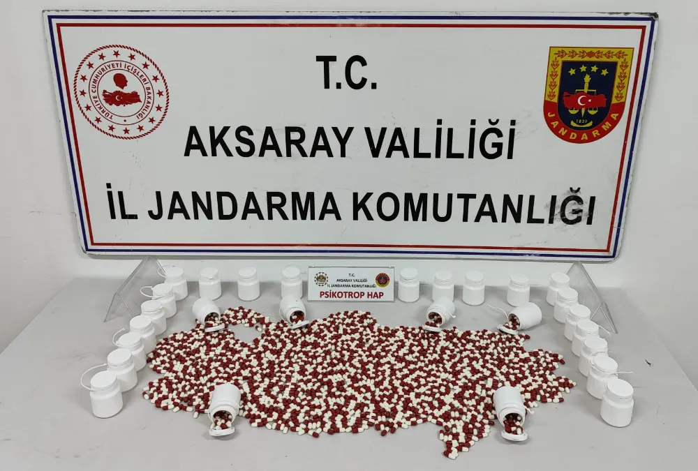 Aksaray’da Uyuşturucu Operasyonu: 2.030 Adet Sentetik Ecza Ele Geçirildi