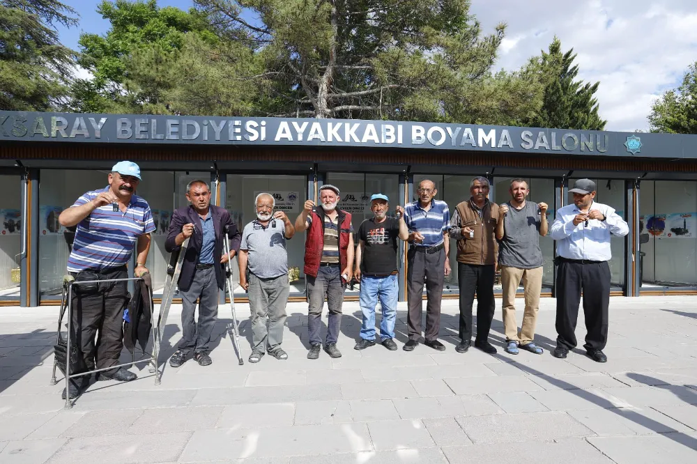 AKSARAY BELEDİYESİ AYAKKABI BOYAMA SALONU HİZMETE AÇILDI