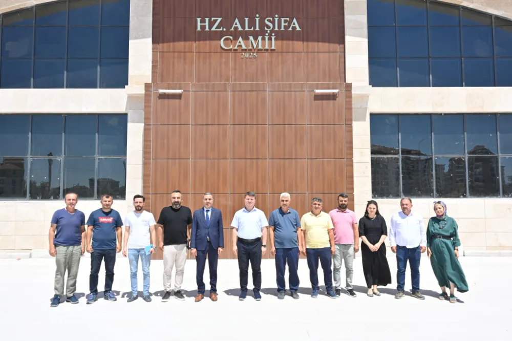 BELEDİYE BAŞKANI DİNÇER, HZ. ALİ ŞİFA CAMİ VE KÜLLİYESİ’NDE İNCELEMELERDE BULUNDU