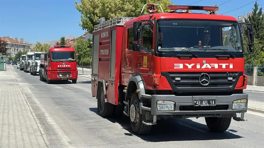 Konya Büyükşehir Belediyesi’nden Çeşme’deki Orman Yangınına Destek