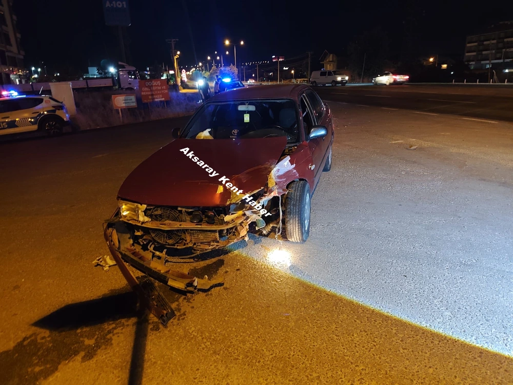 Aksaray’da Çarpıp Kaçmalı Kaza: 1 Yaralı