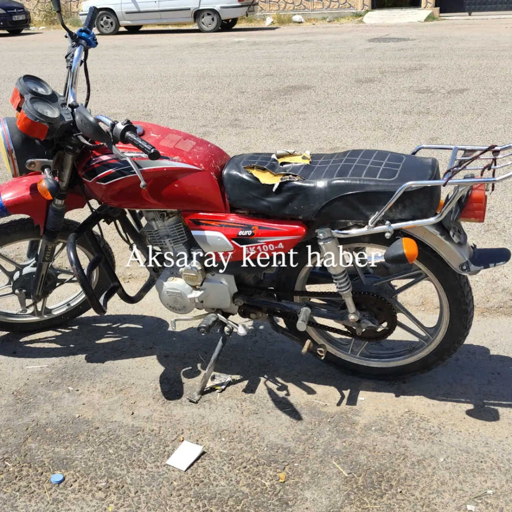 Aksaray’da Plakasız Motosiklet Denetimde Yakalandı