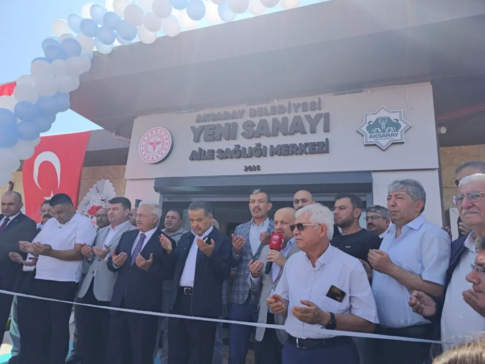 Yeni Sanayi Aile Sağlığı Merkezi Dualarla Açıldı