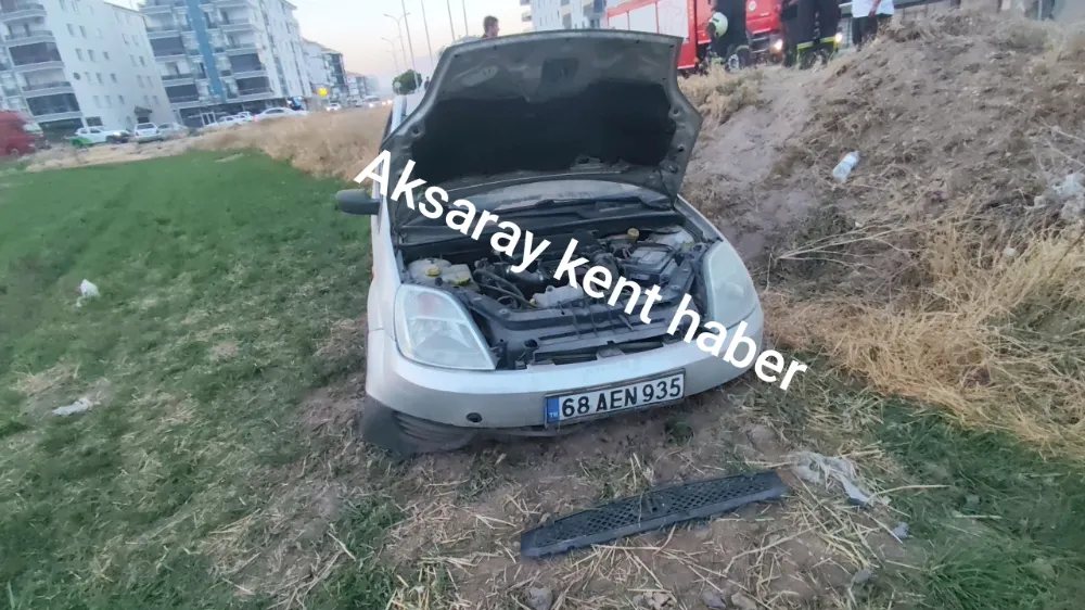 Aksaray’da Kontrolden Çıkan Otomobil Şarampole Uçtu: 1 Yaralı