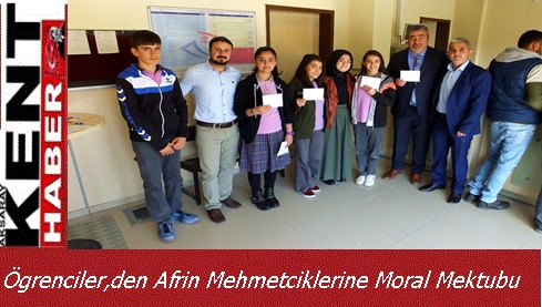 Ögrencilerden Afrin Mehmetciklerine Moral Mektubu