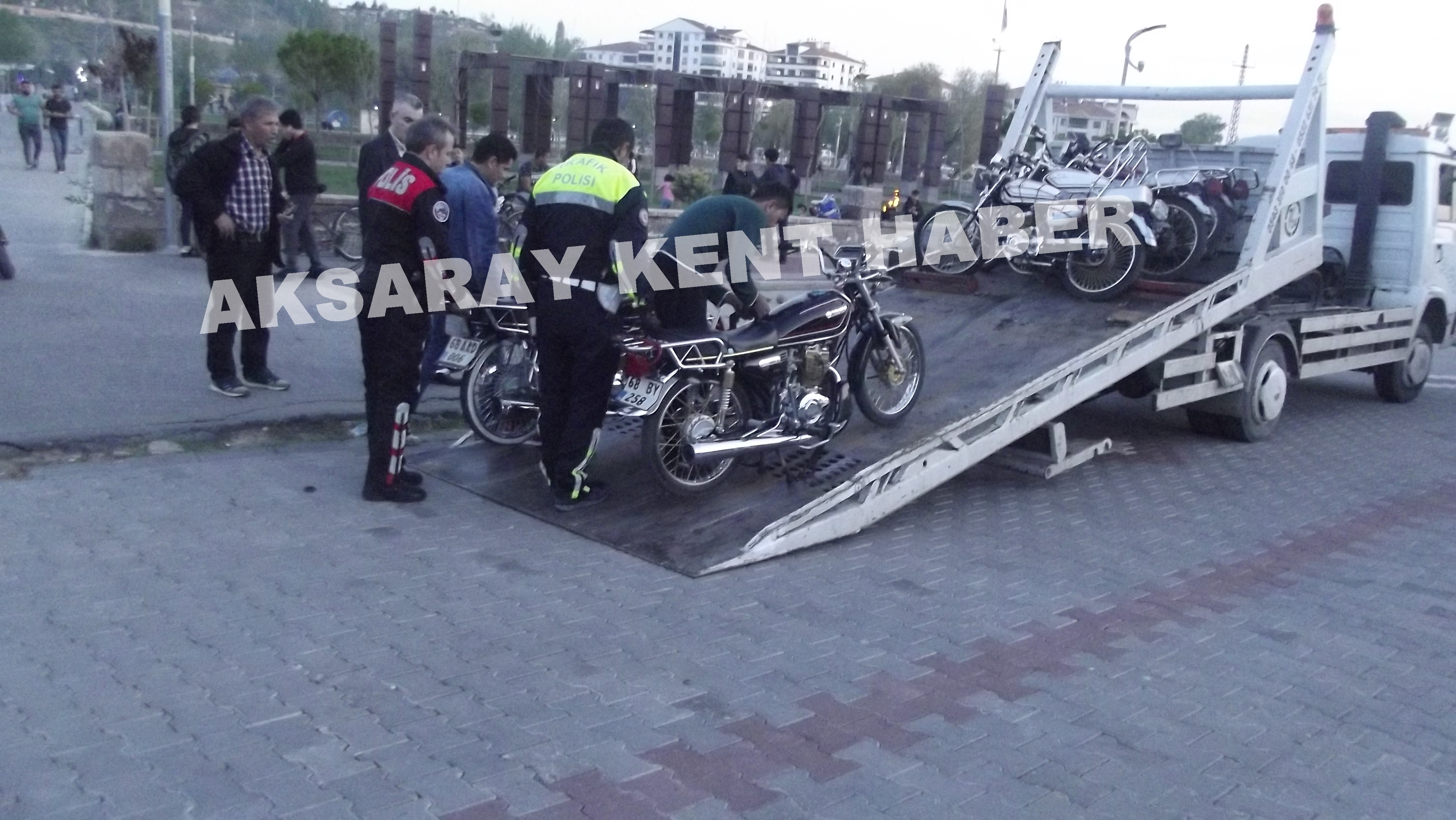 Aksaray  Polisinden Motosiklet Uygulaması