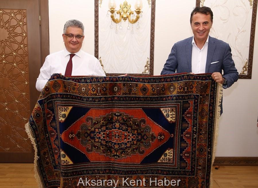 Beşiktaş Spor Kulübü Başkanı Fikret Orman Vali Aykut Pekmezi Ziyaret etti