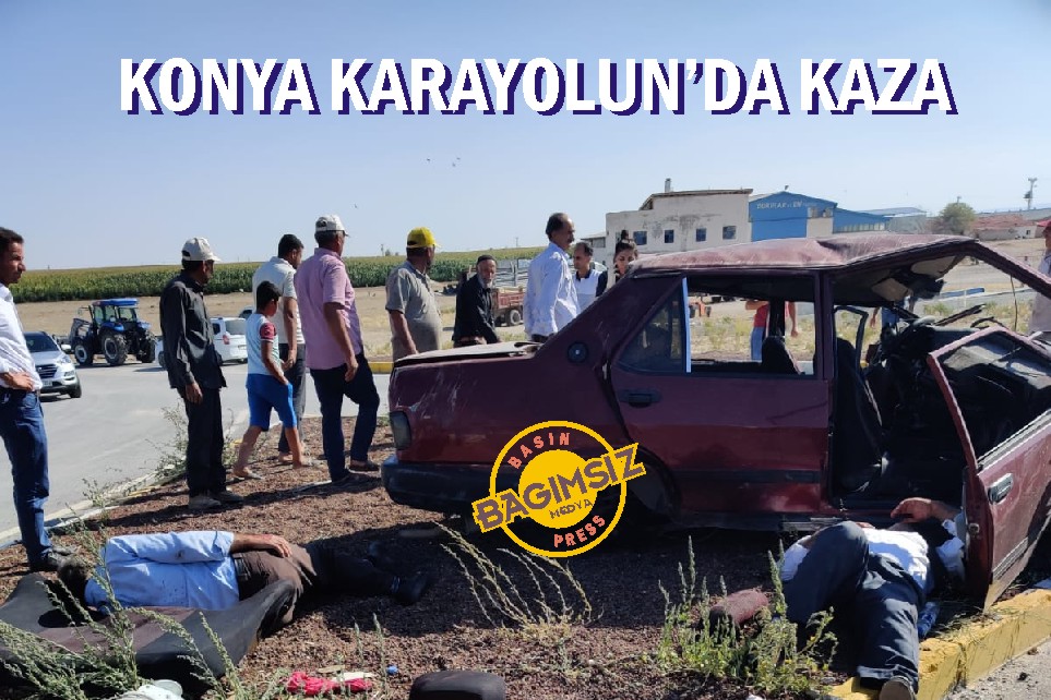Aksaray Konya Karayolunda feci kaza 3  agir 2 yarali